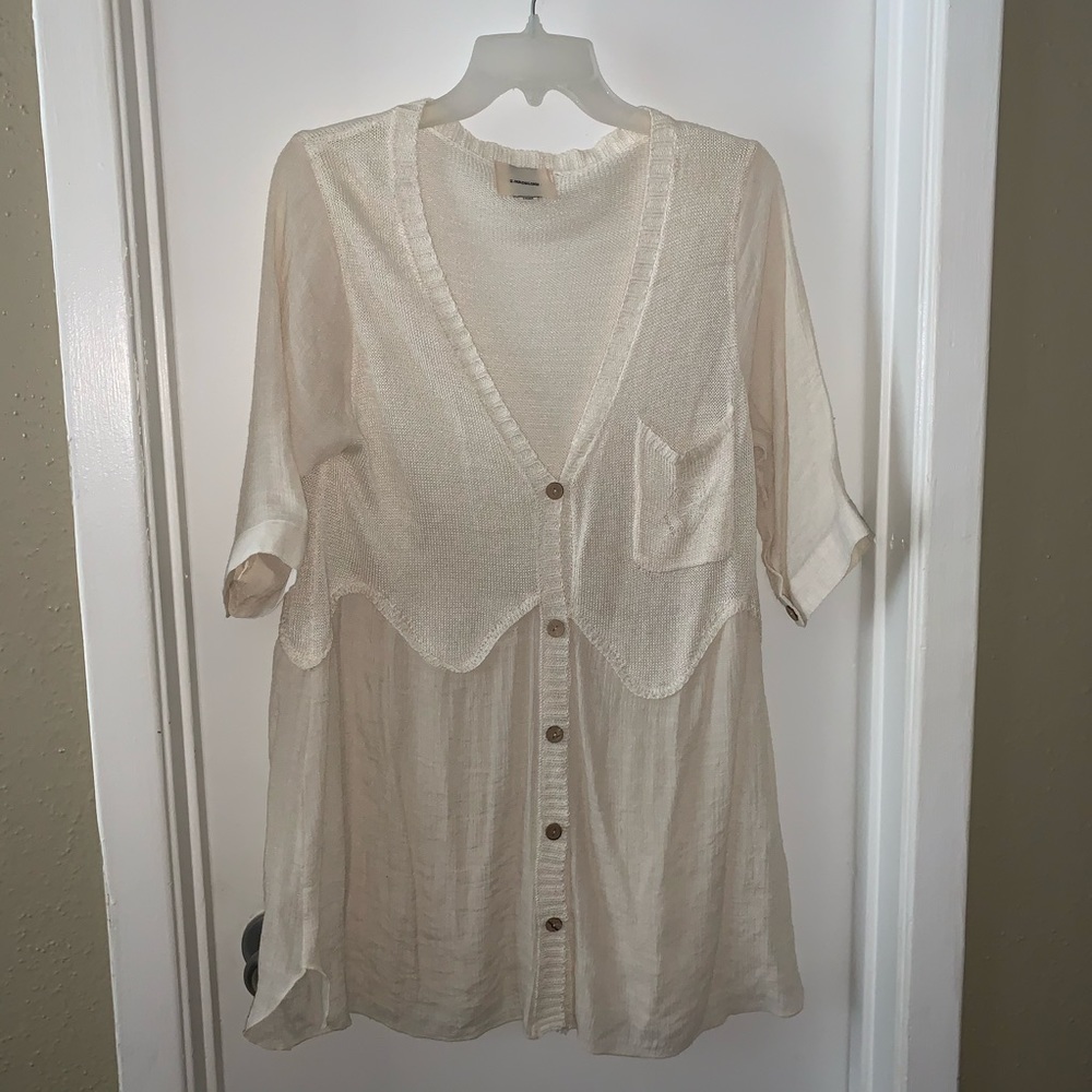 I. Madeline Ivory Knit Top